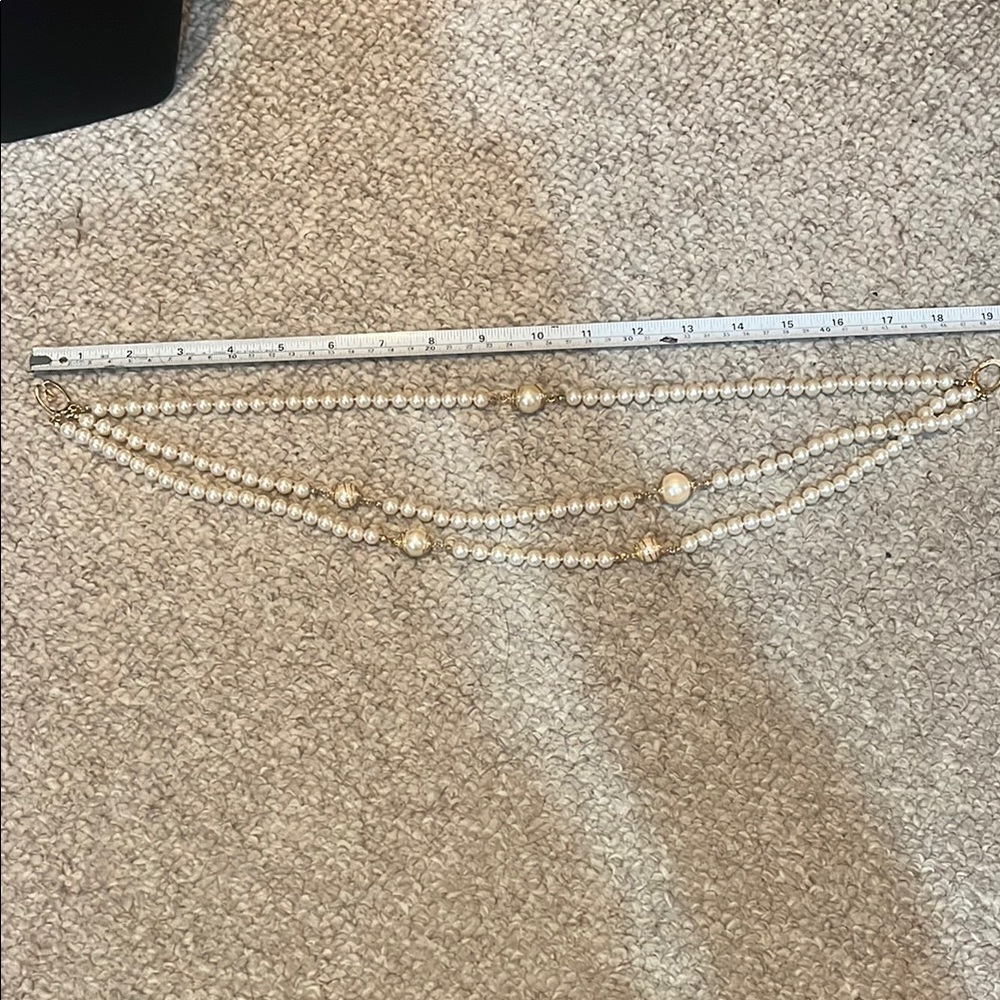 Elegant 3 Strand Pearl Necklace - Picture 5 of 5